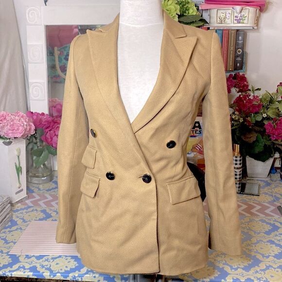 🌷 Reiss🌷 Italian Fabric Beige Blazer - Picture 2 of 9